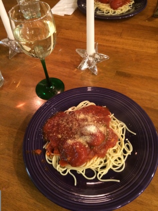 Spaghetti recipe found on Pinterest